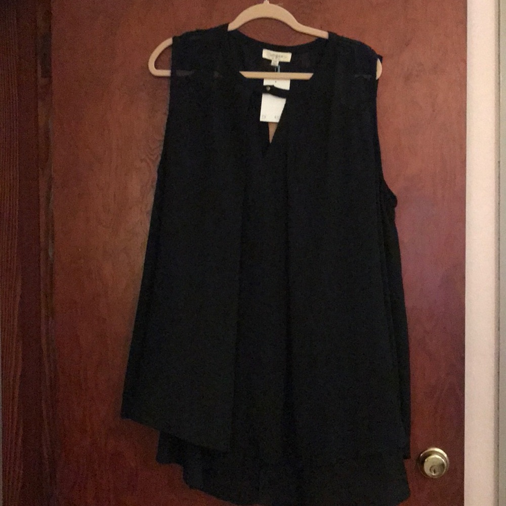 Black tunic tank top